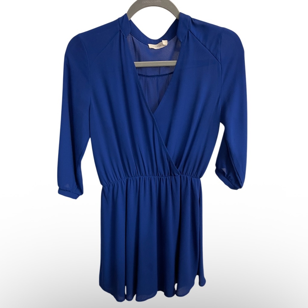 Long Sleeve Blue Dress